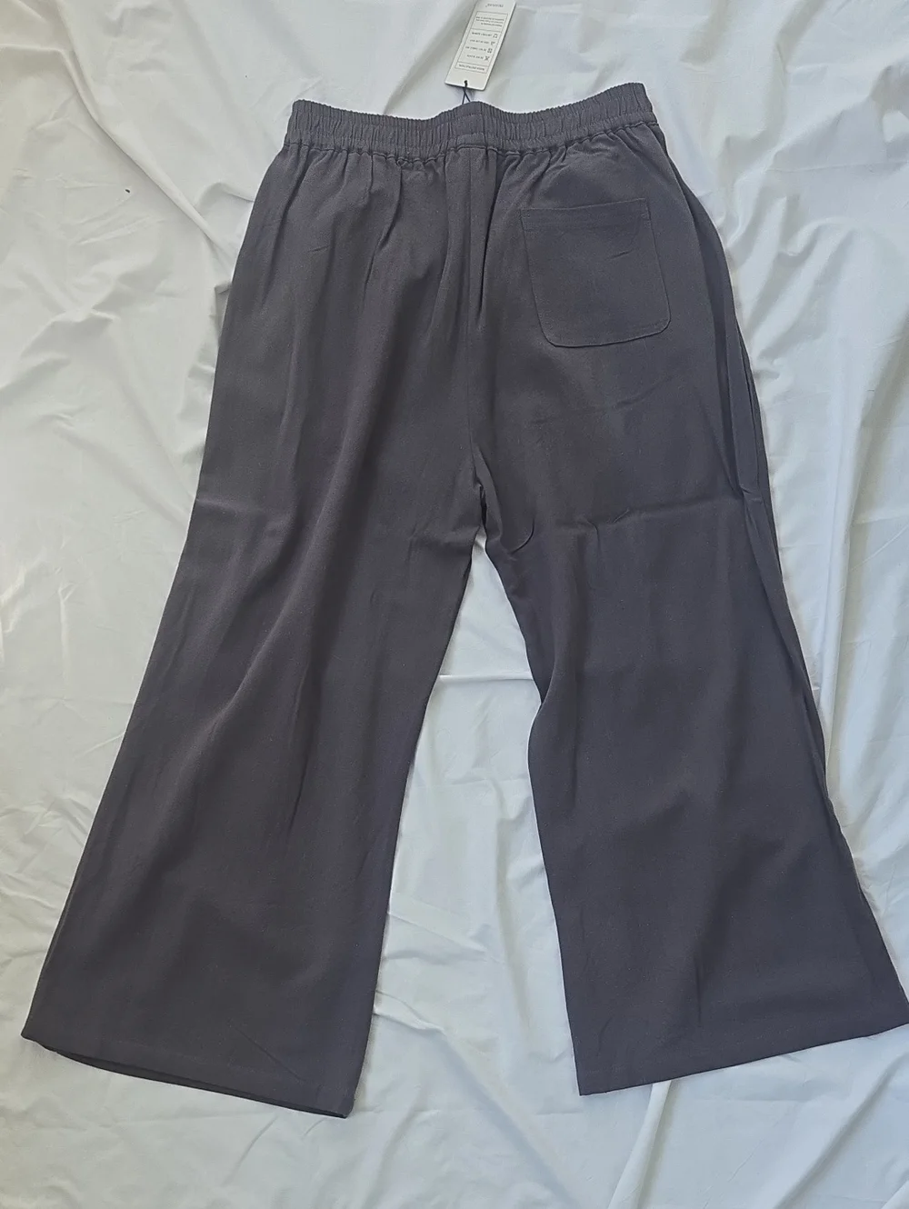 Mens Japanese Lightweight Dark Grey Elastic Waist Street Style Baggy Harem Pants
